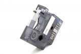 VHBW Dymo 1805437 Címkeszalag - 9mm, Fehér-Fekete, Vinil