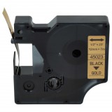 VHBW Dymo 45023 D1 Címkeszalag - 12 mm, Fekete-Arany