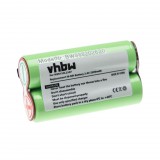 VHBW Elektromos borotvaelem Panasonic WER150L2507-hez - 2500 mAh 2,4 V NiMH