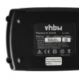 VHBW Elektromos kéziszerszámgép akkumulátor Metabo 6.25455, 6.25346.00, 6.25454, 6.2410 - 2000 mAh, 18 V, Li-Ion
