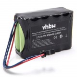 VHBW Elem AEG NR49AA800P12V-hoz - 800mAh, 12V, NiMH