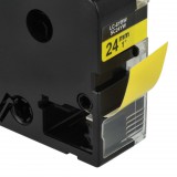 VHBW Epson LC-6WBW Címkeszalag, 24 mm, Fekete-Sárga