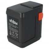 VHBW Gardena 8835, 8835-20, 8835-U, 8835-00.701.00 Fűnyíró Akkumulátor - 4000 mAh 18 V Li-Ion, Fekete