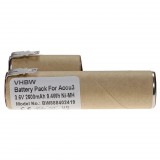 VHBW Gardena Accu3 Fűnyíró Akkumulátor - 2600 mAh 3,6 V NiMH