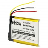 VHBW GoPro YD362937P Távirányító Elem - 350 mAh 3,7 V Li-polimer