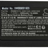 VHBW Hiab 2.250.1000, 2.250.2010 Akkumulátor - 2000 mAh 7,2 V Li-Ion