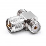 VHBW Koaxiális T Csatlakozóadapter 2x PL258 Aljzat 1x PL259 Dugó