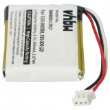 VHBW Logitech Számítógépes Egér Akkumulátor 533-000120, 533-000088, 533-000121 - 450 mAh 3,7 V Li-polimer