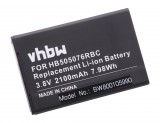 VHBW Mobiltelefon akku HB505076RBC - 2100 mAh 3,8 V Li-Ion - Okostelefon akku