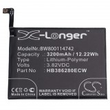 VHBW Mobiltelefon akku Huawei HB386280ECW, HB386280EBC - 3200 mAh 3,82 V Li-polimer - Okostelefon akku