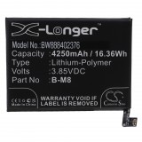 VHBW Mobiltelefon akkumulátor a Vivo B-M8-hoz - 4250 mAh 3,85 V Li-polimer - Okostelefon akkumulátor