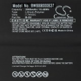 VHBW Mobiltelefon akkumulátor a Vivo B-O2-hoz - 2000 mAh 7,74 V Li-polimer - Okostelefon akkumulátor