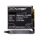 VHBW Mobiltelefon akkumulátor Asus 0B200-03740200, C11P1904 - 4800 mAh 3,85 V Li-polymer - Okostelefon akkumulátor