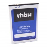 VHBW Mobiltelefon akkumulátor HomTom S16-hoz - 3000 mAh 3,8 V Li-Ion - Okostelefon akkumulátor