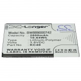 VHBW Mobiltelefon akkumulátor Lenovo KC40-hez - 2800 mAh 3,8 V Li-polimer