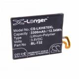 VHBW Mobiltelefon akkumulátor LG BL-T32, EAC63438701 - 3300 mAh 3,8 V Li-polymer