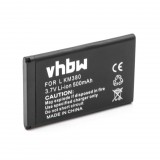 VHBW Mobiltelefon akkumulátor LG IP-330GP, SBPL0092904, SBPL0092902, SBPL0089001 - 500 mAh 3,7 V Li-Ion