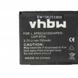 VHBW Mobiltelefon akkumulátor LG KP500, KP500 Cookie, KP501, KP502 Cookie készülékekhez – 700 mAh 3,7 V Li-Ion