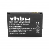 VHBW Mobiltelefon akkumulátor Motorola BX40-hez - 600 mAh 3,7 V Li-Ion