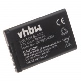VHBW Mobiltelefon akkumulátor Nokia BL-5CT-hez - 800 mAh 3,7 V Li-Ion
