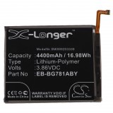 VHBW Mobiltelefon akkumulátor Samsung EB-BG781ABE, EB-BG781ABU telefonokhoz - 4400 mAh 3,86 V Li-polimer