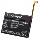 VHBW Mobiltelefon akkumulátor Samsung GH81-18734A, HQ-S71 - 4900 mAh 3,85 V Li-polymer