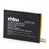 VHBW Mobiltelefon akkumulátor Vodafone TLp025A1-hez - 2500 mAh 3,8 V Li-polimer