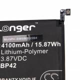 VHBW Mobiltelefon akkumulátor Xiaomi BP42-hez - 4100 mAh 3,87 V Li-polimer