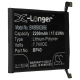 VHBW Mobiltelefon akkumulátor Xiaomi BP43-hoz - 2200 mAh 7,74 V Li-polimer