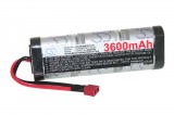 VHBW Modellgyártó eszköz akkumulátora – 3600 mAh, 7,2 V NiMH, T-dugó (f)