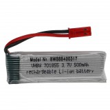 VHBW Modellkészítő eszköz akkumulátor - 500 mAh 3,7 V Li-polimer, BEC