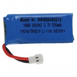 VHBW Modellkészítő eszköz akkumulátor - 500 mAh 3,7 V Li-polimer, XH 2,54 2P