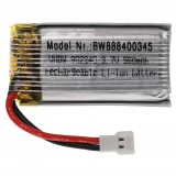 VHBW Modellkészítő eszköz akkumulátor - 550 mAh 3,7 V Li-polimer, XH 2,54 2P