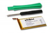 VHBW MP3-lejátszó akku Apple 616-0406, P11G73-01-S01, 616-0467 - 400 mAh 3,7 V Li-polymer