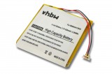 VHBW MP3-lejátszó akku Samsung B98843412830-hoz - 620 mAh 3,7 V Li-polimer