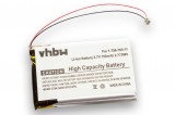 VHBW MP3-lejátszó akku Sony PMPSYHD1-hez - 800 mAh 3,7 V Li-polimer