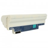 VHBW Notebook akkumulátor Acer AL10BW, AK.006BT.074, AK.003BT.071 - 6600 mAh 11,1 V Li-Ion, fehér