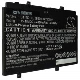 VHBW Notebook akkumulátor Asus C41N2110, 0B200-04220000 - 4800 mAh 15,48 V Li-polymer