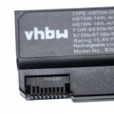 VHBW Notebook akkumulátor HP HSTNN-144C-A, 491173-543, 484786-001 - 5200 mAh 10,8 V Li-Ion, fekete