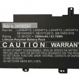VHBW Notebook akkumulátor Lenovo 5B10X55571, L20C4P72, 5B10T52815 - 3500 mAh 15,36 V Li-polymer
