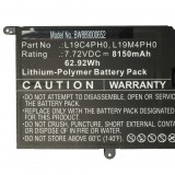 VHBW Notebook akkumulátor Lenovo L19C4PH0, L19M4PH0, SB10Y75087 - 8150 mAh 7,72 V Li-polymer