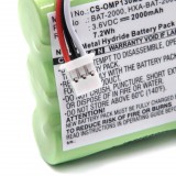 VHBW Omron BAT-2000 Akkumulátor - 2000 mAh 3,6 V NiMH