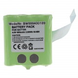 VHBW Rádióakku a BATT8R, KEBT072A, KEBT-072-A készülékekhez - 600 mAh 4,8 V NiMH