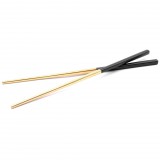 VHBW Rozsdamentes acél evőpálcika készlet, arany-fekete, 23 cm, 1 pár, újrafelhasználható