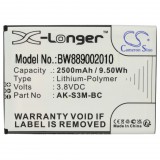 VHBW Senior mobiltelefon akkumulátor az Emporia AK-S3M-BC-hez - 2500 mAh 3,8 V Li-polimer - Okostelefon akkumulátor