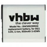VHBW Sony NP-FG1, NP-BG1 akkumulátor - 950 mAh, 3,6 V, Li-Ion