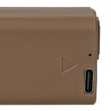 VHBW Sony NP-FW50 akkumulátor - 900 mAh, 7,4 V, Li-Ion információs chippel, USB C aljzattal