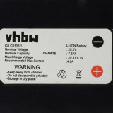 VHBW Stiga Akkumulátor 1126-9138-01, 1126-9174-01, 1126-9105-01 - 6900 mAh 25,2 V Li-ion