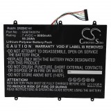 VHBW Tabletta akkumulátor a Wacom G6BTA007H készülékhez - 8000 mAh 7,4 V Li-polimer