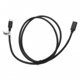 VHBW USB C hosszabbító kábel különböző táblagépekhez, notebookokhoz, okostelefonokhoz, számítógépekhez - 1 m fekete, USB 3.1 C kábel